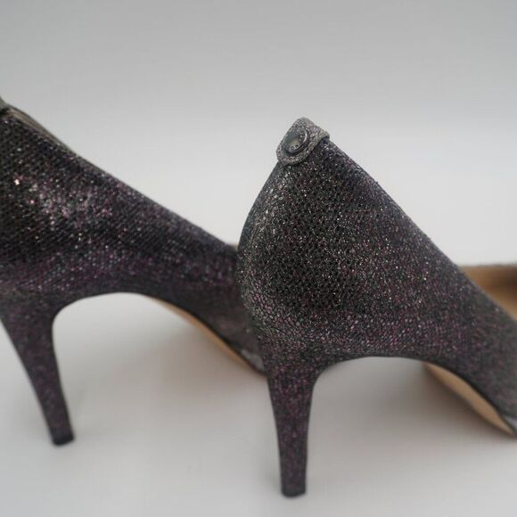 Michael Kors Ombre gunmetal Glitter Pumps, Textile upper/leather lining Sz 9.5. - Picture 6 of 8